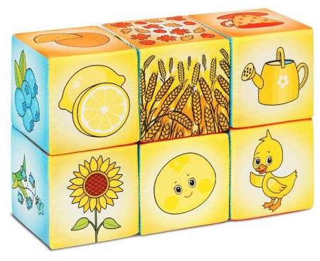 Мякиши Набор кубиков "Азбука цвета"