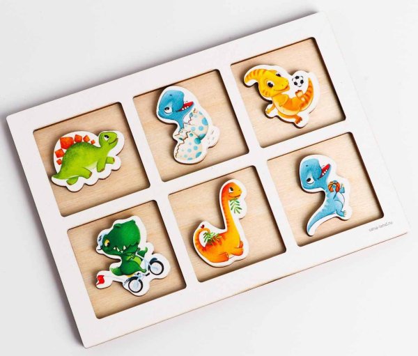 Лесная мастерская Дидактические игры и материалы. Тренажёр памяти "Динозавры"