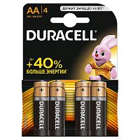 Батарейки алкалиновые DURACELL TurboMax AA 1.5V LR6 / блистер 4 шт					