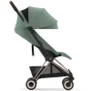 Коляска прогулка Coya Rosegold дожд+бамп CYBEX  (Leaf Green)