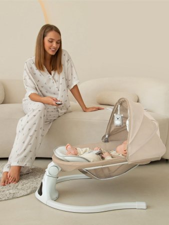 Amarobaby Электрокачели Funny swing / цвет серый