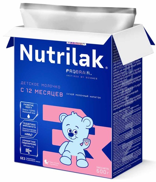Nutrilak Смесь молочная Premium 3, с 12 месяцев, 600 г