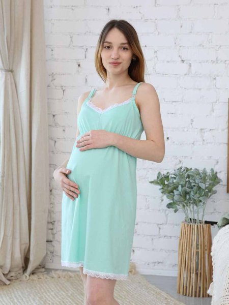 Hunny mammy Комплект для беременных и кормящих, размер 170,176- 92-98 см / цвет мятный-белый