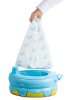 Roxy Kids Надувной дорожный горшок PocketPotty "Динозавр" / голубой