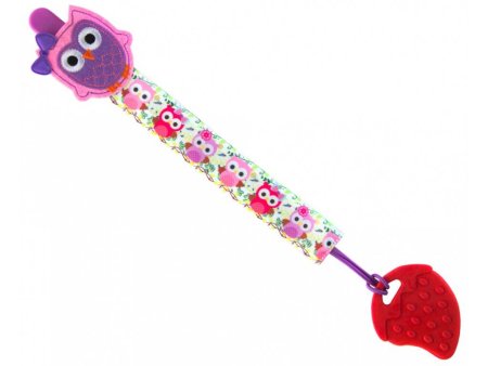 Roxy Kids Держатель для пустышек с игрушкой "Сова". Ткань.