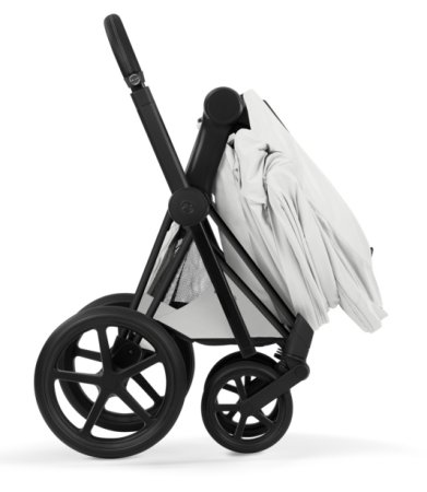 Коляска 2в1 CYBEX Priam Style Matt Black + спальный блок (Off White)