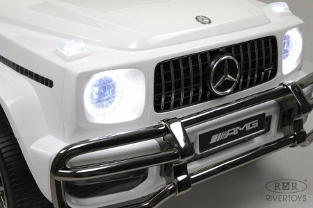 Rivertoys Электромобиль Mercedes-AMG G63 / цвет белый