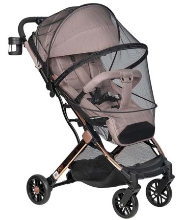 Farfello Kоляска прогулочная Comfy Go Comfort / цвет Biege Gold Chrome (бежевый на золотой раме)