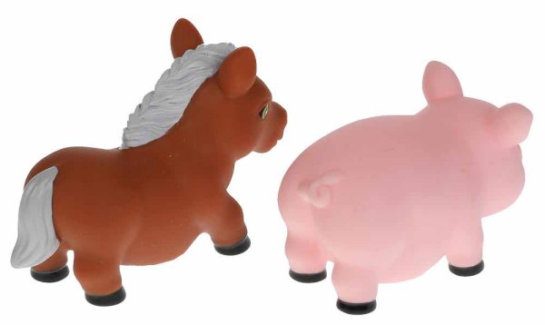 Играем вместе Набор игрушек для ванны «Конь + хрюша»