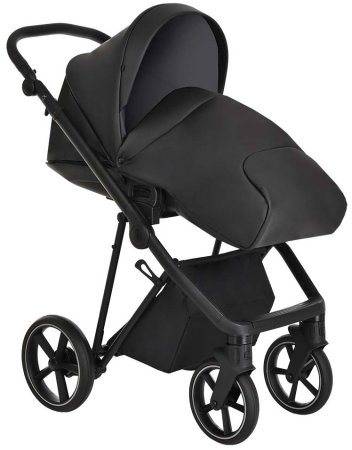 Roan Коляска 2 в 1 Sol Eco / цвет Black (черная кожа)