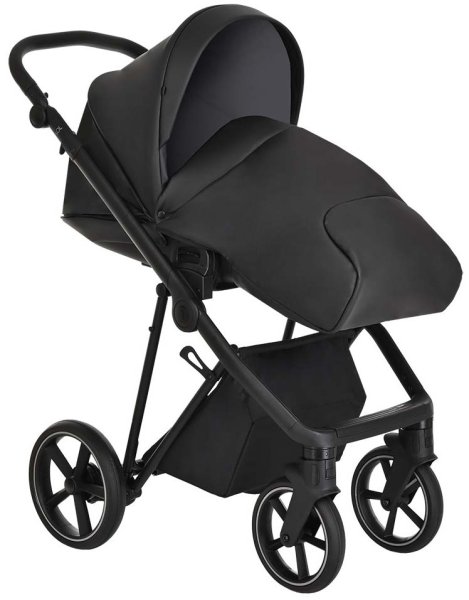 Roan Коляска 2 в 1 Sol Eco / цвет Black (черная кожа)