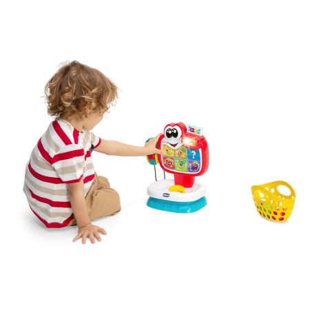 Chicco Двуязычная игрушка Говорящий магазин Baby Market / цвет красный, белый