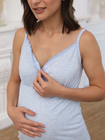 Hunny mammy Комплект для беременных и кормящих 13920, размер 170,176-96-102 / цвет голубой меланж