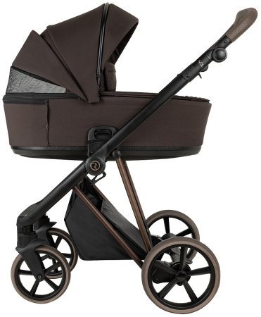 ROAN Коляска 2 в1 Sol Luxury короб+прогул (Turkish Coffe/Bronze/руч.Capp/к.Capp)