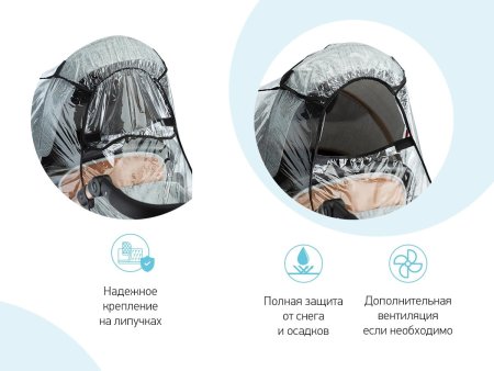 Roxy Kids Дождевик на коляску универсальный в сумке