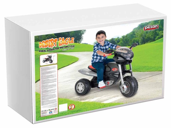 Pilsan Педальный мотоцикл Desert Eagle Black / цвет черный
