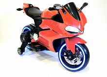 RiverToys Детский электромотоцикл А001АА красный
