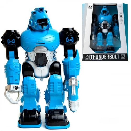 Junfa Робот "Thunderbolt", свет + звук, цвет / синий