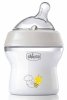 Chicco Бутылочка Natural Feeling с силиконовой соской и флексорами, 0+, 150 мл