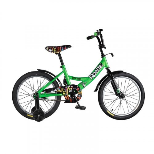 City-Ride Детский велосипед Roadie, диск 18, стальная рама, цвет / зеленый
