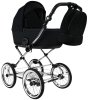 ROAN Коляска 2 в1 Bass Next Classic короб+прогул.(2 места)14d  (Caviar/Black/руч.Black)