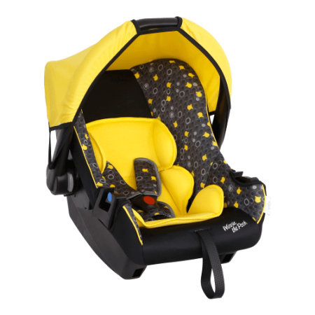 Siger Автолюлька детская Эгида Люкс, серия Disney baby/ цвет Винни Пух кружки желтые