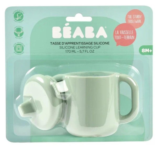Beaba Поильник силиконовый Tasse D'Apprent Silic S / цвет green (мятный)