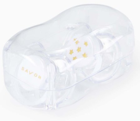 Happy Baby Набор силиконовых пустышек, 6-12 месяцев white&stars