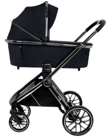 Коляска 2в1 Mayla Lux короб+прогул.  (Black)