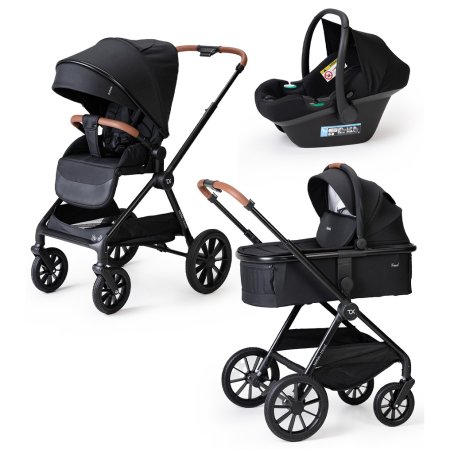 (Т) Коляска 3в1 Bambini Moretti Travel  (Black)