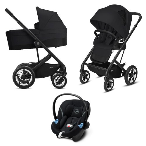 Cybex Детская коляска Talos S Lux 3 в 1 BLK / цвет Deep Black