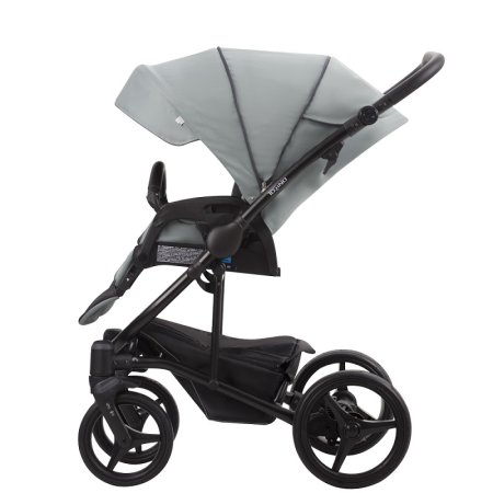 Bebetto Детская коляска 2 в 1 Torino TEX Цвет / 01 лиловый с рисунком (ткань) / рама черная