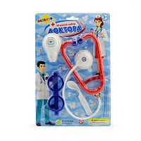 Altacto Детский игровой набор доктора в блистере, 4 предмета / цвет синий, красный					