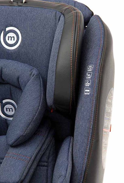 Bambini Moretti Детское автокресло ST-3 (0-36 кг) / цвет джинс с коричневой строчкой