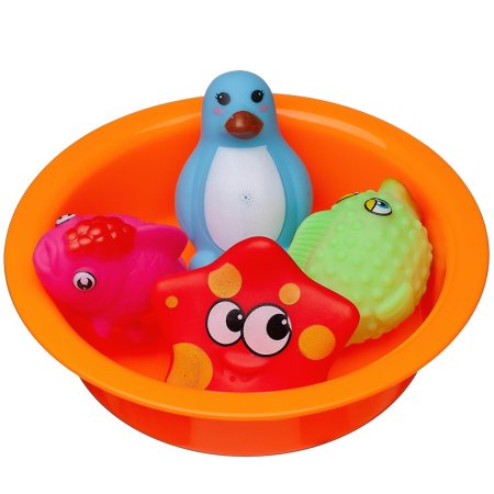 Abtoys Набор резиновых игрушек для ванной Веселое купание / цвет в ассортименте