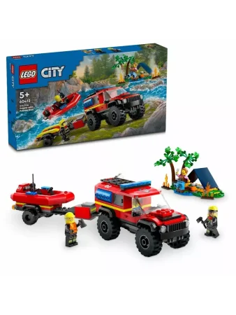 Конструктор LEGO City «Пожарная машина 4×4 со спасательной лодкой» 4x4 Fire Truck with Rescue Boat