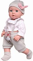Junfa Пупс-кукла "Baby Doll" в шапочке, 40 см					
