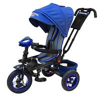 Lexus Trike  Велосипед детский трехколесный, надувные колеса, музыкальная панель /  цвет  синий