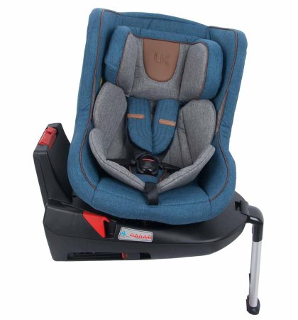Leader Kids Автокресло 0-18 кг Kioto Isofix, 0-1 гр, цвет / Blue (джинс)