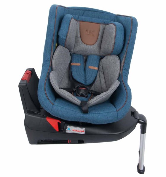 Leader Kids Автокресло 0-18 кг Kioto Isofix, 0-1 гр, цвет / Blue (джинс)