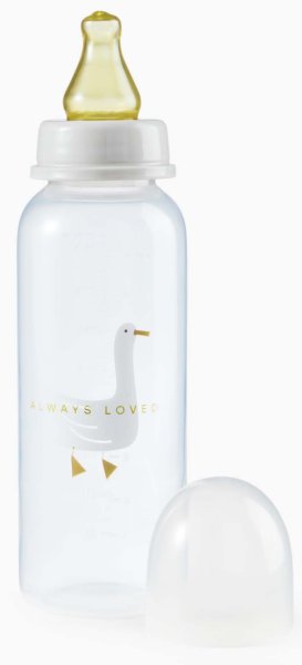 Happy Baby Бутылочка для кормления с латексной соской Goose, 250 мл