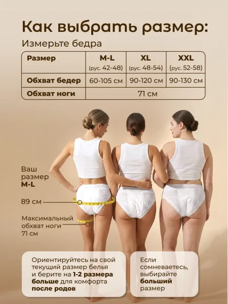 Трусы для обильных выделений Fancy Rabbit.XXL (90-140), 7 шт.