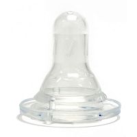 Мама Тама Соска силиконовая для бутылочек с широким горлышком от 3 месяцев, MT/007 / цвет прозрачный