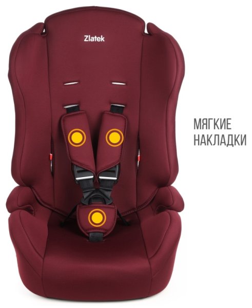 Zlatek Автокресло basic Atlantic (9-36 кг) / цвет бордо