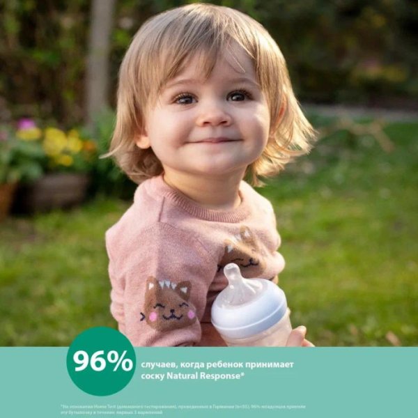 Philips Avent Бутылочка Natural Response, с 1 месяца, 240 мл