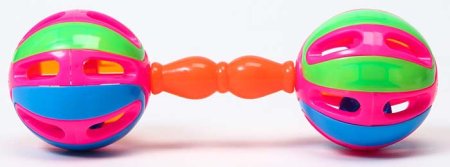 Крошка Я Погремушка «Яркий маракас: гантелька»