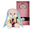 Jack&Lin Зайчик  в Желтой Рубашке и Полосатом Галстуке, 25 см, в Коробке