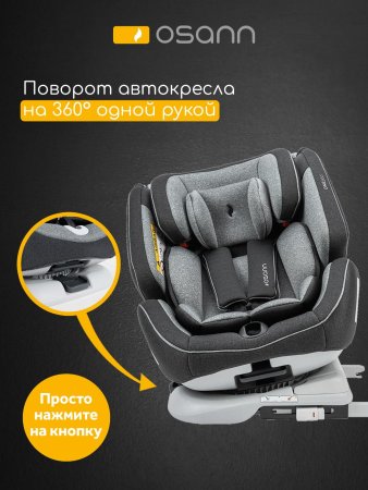 Оsann Автокресло One 360 / цвет Universe Grey (серый)