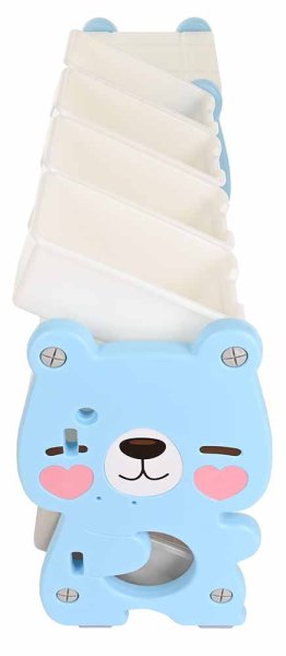 Pituso Стеллаж для игрушек с ящиками Медвежонок / цвет голубой