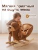 Качалка (с сиденьем) Мишка, плюшевый,музыкальный,Коричневый, 59*30*50см PITUSO 